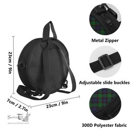 Scottish Stewart Old Tartan Round Crossbody Bags - Round Purse Scottish Plaid Tartan Plaid - ScotsTee - scotstee.com