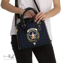 Scottish Urquhart Tartan Shoulder Handbags with Family Crest Scottish Plaid Tartan Plaid - ScotsTee - scotstee.com