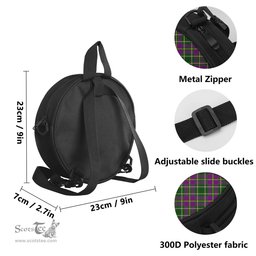 Scottish Taylor Tartan Round Crossbody Bags - Round Purse Scottish Plaid Tartan Plaid - ScotsTee - scotstee.com