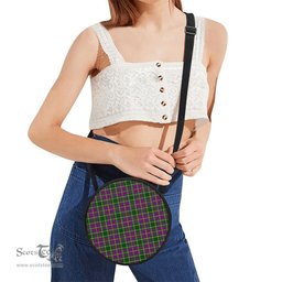 Scottish Taylor Tartan Round Crossbody Bags - Round Purse Scottish Plaid Tartan Plaid - ScotsTee - scotstee.com