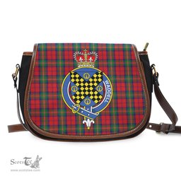 Scottish Waddell (Fife), Greg Tartan Saddle Crossbody Bag with Family Crest Scottish Plaid Tartan Plaid - ScotsTee - scotstee.com