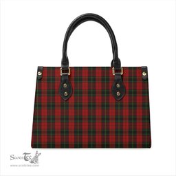 Scottish Rosser of Wales Tartan Leather Bag for Women Scottish Plaid Tartan Plaid - ScotsTee - scotstee.com