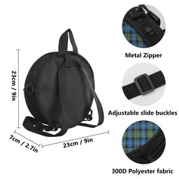 Scottish Smith Ancient Tartan Round Crossbody Bags - Round Purse Scottish Plaid Tartan Plaid - ScotsTee - scotstee.com