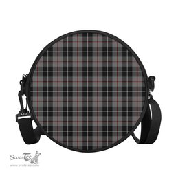 Scottish Thompson Grey Tartan Round Crossbody Bags - Round Purse Scottish Plaid Tartan Plaid - ScotsTee - scotstee.com