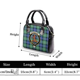 Scottish Sutherland Ancient Tartan Shoulder Handbags with Family Crest Scottish Plaid Tartan Plaid - ScotsTee - scotstee.com