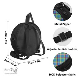 Scottish Yukon Territory Canada Tartan Round Crossbody Bags - Round Purse Scottish Plaid Tartan Plaid - ScotsTee - scotstee.com