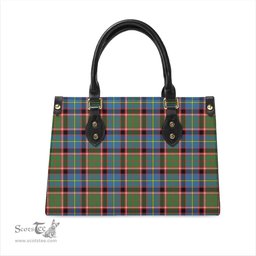Scottish Stirling Bannockburn Tartan Leather Bag for Women Scottish Plaid Tartan Plaid - ScotsTee - scotstee.com