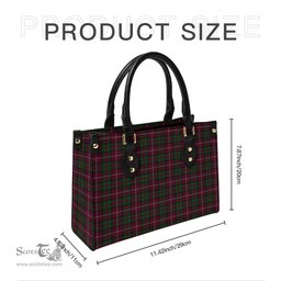 Scottish Stewart of Bute Hunting Tartan Leather Bag for Women Scottish Plaid Tartan Plaid - ScotsTee - scotstee.com