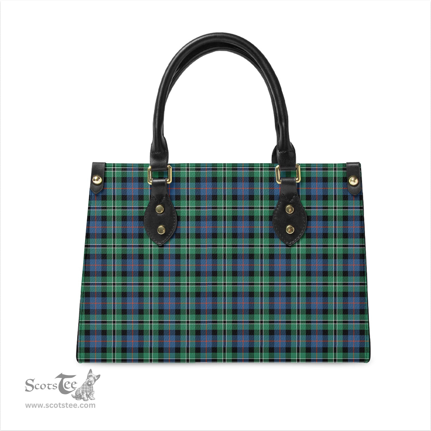 Scottish Rose Hunting Ancient Tartan Leather Bag for Women Scottish Plaid Tartan Plaid - ScotsTee - scotstee.com