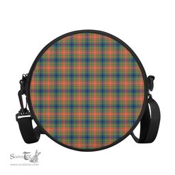 Scottish Wilson Ancient Tartan Round Crossbody Bags - Round Purse Scottish Plaid Tartan Plaid - ScotsTee - scotstee.com