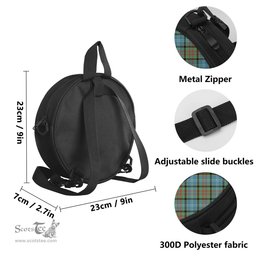 Scottish Paisley Tartan Round Crossbody Bags - Round Purse with Family Crest Scottish Plaid Tartan Plaid - ScotsTee - scotstee.com