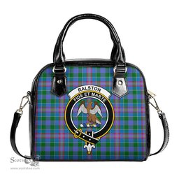 Scottish Ralston Tartan Shoulder Handbags with Family Crest Scottish Plaid Tartan Plaid - ScotsTee - scotstee.com