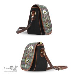 Scottish Rollo Hunting Tartan Saddle Crossbody Bag with Family Crest Scottish Plaid Tartan Plaid - ScotsTee - scotstee.com