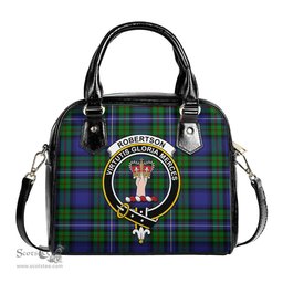 Scottish Robertson Hunting Modern Tartan Shoulder Handbags with Family Crest Scottish Plaid Tartan Plaid - ScotsTee - scotstee.com