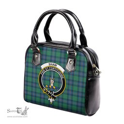 Scottish Shaw Ancient Tartan Shoulder Handbags with Family Crest Scottish Plaid Tartan Plaid - ScotsTee - scotstee.com