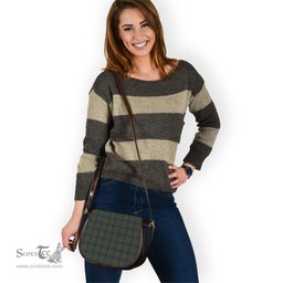Scottish Stewart of Appin Hunting Tartan Saddle Crossbody Bag Scottish Plaid Tartan Plaid - ScotsTee - scotstee.com
