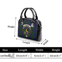 Scottish Strachan Tartan Shoulder Handbags with Family Crest Scottish Plaid Tartan Plaid - ScotsTee - scotstee.com