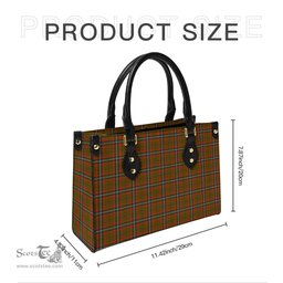 Scottish Seton Hunting Modern Tartan Leather Bag for Women Scottish Plaid Tartan Plaid - ScotsTee - scotstee.com