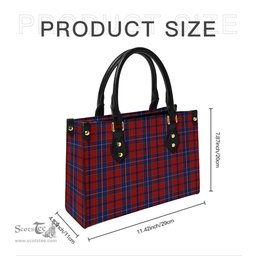 Scottish Wishart Dress Tartan Leather Bag for Women Scottish Plaid Tartan Plaid - ScotsTee - scotstee.com