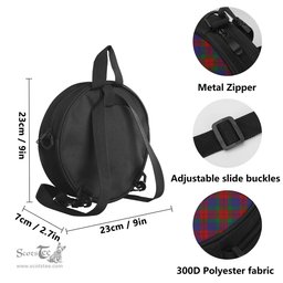 Scottish Skene of Cromar Tartan Round Crossbody Bags - Round Purse with Family Crest Scottish Plaid Tartan Plaid - ScotsTee - scotstee.com