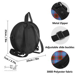 Scottish Skirving Tartan Round Crossbody Bags - Round Purse Scottish Plaid Tartan Plaid - ScotsTee - scotstee.com