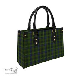 Scottish Stewart Hunting Tartan Leather Bag for Women Scottish Plaid Tartan Plaid - ScotsTee - scotstee.com