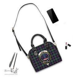Scottish Rose Hunting Modern Tartan Shoulder Handbags with Family Crest Scottish Plaid Tartan Plaid - ScotsTee - scotstee.com