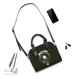 Scottish Tennant Tartan Shoulder Handbags with Family Crest Scottish Plaid Tartan Plaid - ScotsTee - scotstee.com