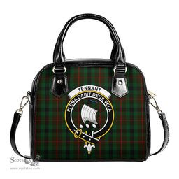 Scottish Tennant Tartan Shoulder Handbags with Family Crest Scottish Plaid Tartan Plaid - ScotsTee - scotstee.com