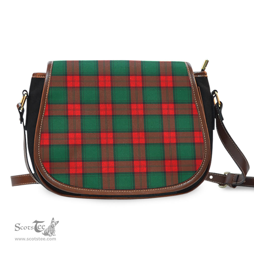 Scottish Stewart Atholl Modern Tartan Saddle Crossbody Bag Scottish Plaid Tartan Plaid - ScotsTee - scotstee.com