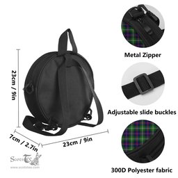 Scottish Sutherland Modern Tartan Round Crossbody Bags - Round Purse Scottish Plaid Tartan Plaid - ScotsTee - scotstee.com