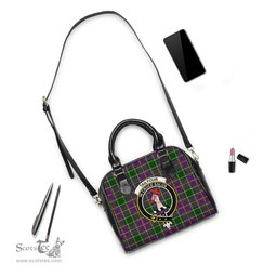 Scottish Taylor Tartan Shoulder Handbags with Family Crest Scottish Plaid Tartan Plaid - ScotsTee - scotstee.com