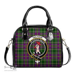 Scottish Taylor Tartan Shoulder Handbags with Family Crest Scottish Plaid Tartan Plaid - ScotsTee - scotstee.com
