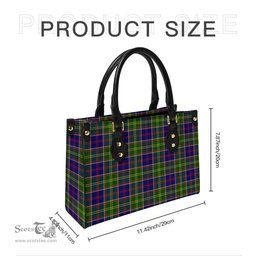 Scottish Whitefoord modern Tartan Leather Bag for Women Scottish Plaid Tartan Plaid - ScotsTee - scotstee.com