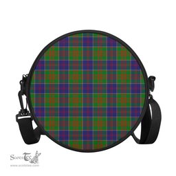 Scottish Stewart of Appin Hunting Modern Tartan Round Crossbody Bags - Round Purse Scottish Plaid Tartan Plaid - ScotsTee - scotstee.com
