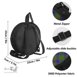 Scottish Stewart of Appin Hunting Modern Tartan Round Crossbody Bags - Round Purse Scottish Plaid Tartan Plaid - ScotsTee - scotstee.com