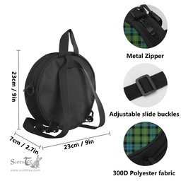 Scottish Rollo Ancient Tartan Round Crossbody Bags - Round Purse with Family Crest Scottish Plaid Tartan Plaid - ScotsTee - scotstee.com