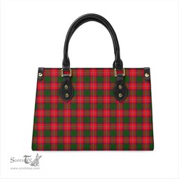 Scottish Rattray Modern Tartan Leather Bag for Women Scottish Plaid Tartan Plaid - ScotsTee - scotstee.com
