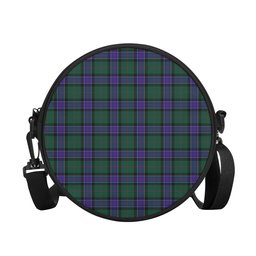 Scottish Sinclair Hunting Modern Tartan Round Crossbody Bags - Round Purse Scottish Plaid Tartan Plaid - ScotsTee - scotstee.com