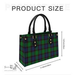 Scottish Stewart Old Modern Tartan Leather Bag for Women Scottish Plaid Tartan Plaid - ScotsTee - scotstee.com