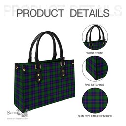 Scottish Shaw Modern Tartan Leather Bag for Women Scottish Plaid Tartan Plaid - ScotsTee - scotstee.com