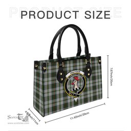 Scottish Taylor Dress Tartan Leather Bag for Women with Family Crest Scottish Plaid Tartan Plaid - ScotsTee - scotstee.com