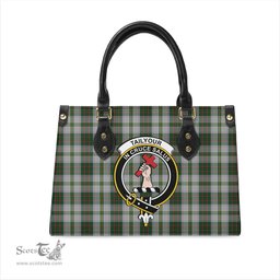 Scottish Taylor Dress Tartan Leather Bag for Women with Family Crest Scottish Plaid Tartan Plaid - ScotsTee - scotstee.com