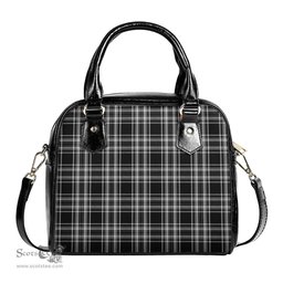 Scottish Stewart Black and White Tartan Shoulder Handbags Scottish Plaid Tartan Plaid - ScotsTee - scotstee.com