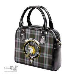 Scottish Stewart of Appin Dress Tartan Shoulder Handbags with Family Crest Scottish Plaid Tartan Plaid - ScotsTee - scotstee.com