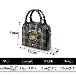 Scottish Stewart of Appin Dress Tartan Shoulder Handbags with Family Crest Scottish Plaid Tartan Plaid - ScotsTee - scotstee.com