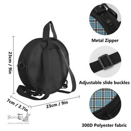 Scottish Thomson Tartan Round Crossbody Bags - Round Purse with Family Crest Scottish Plaid Tartan Plaid - ScotsTee - scotstee.com