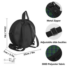Scottish Graham of Montrose Tartan Round Crossbody Bags - Round Purse Scottish Plaid Tartan Plaid - ScotsTee - scotstee.com