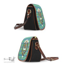 Scottish Graham of Montrose Ancient Tartan Saddle Crossbody Bag with Family Crest Scottish Plaid Tartan Plaid - ScotsTee - scotstee.com