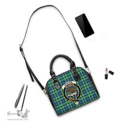 Scottish Graham of Montrose Ancient Tartan Shoulder Handbags with Family Crest Scottish Plaid Tartan Plaid - ScotsTee - scotstee.com